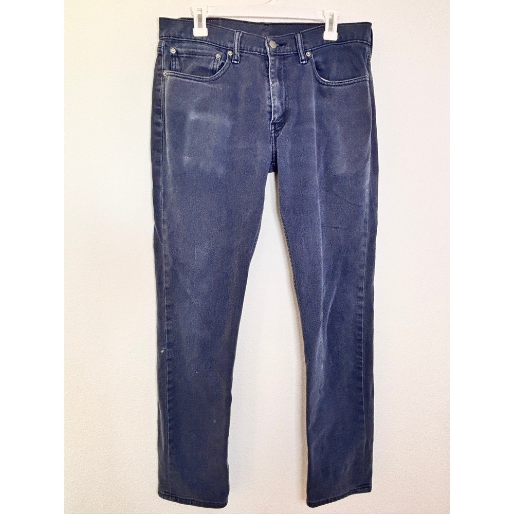 Levis 511 Slim Fit Jeans Mens 34x34 Faded Navy Blue Denim Pants 04511-2245